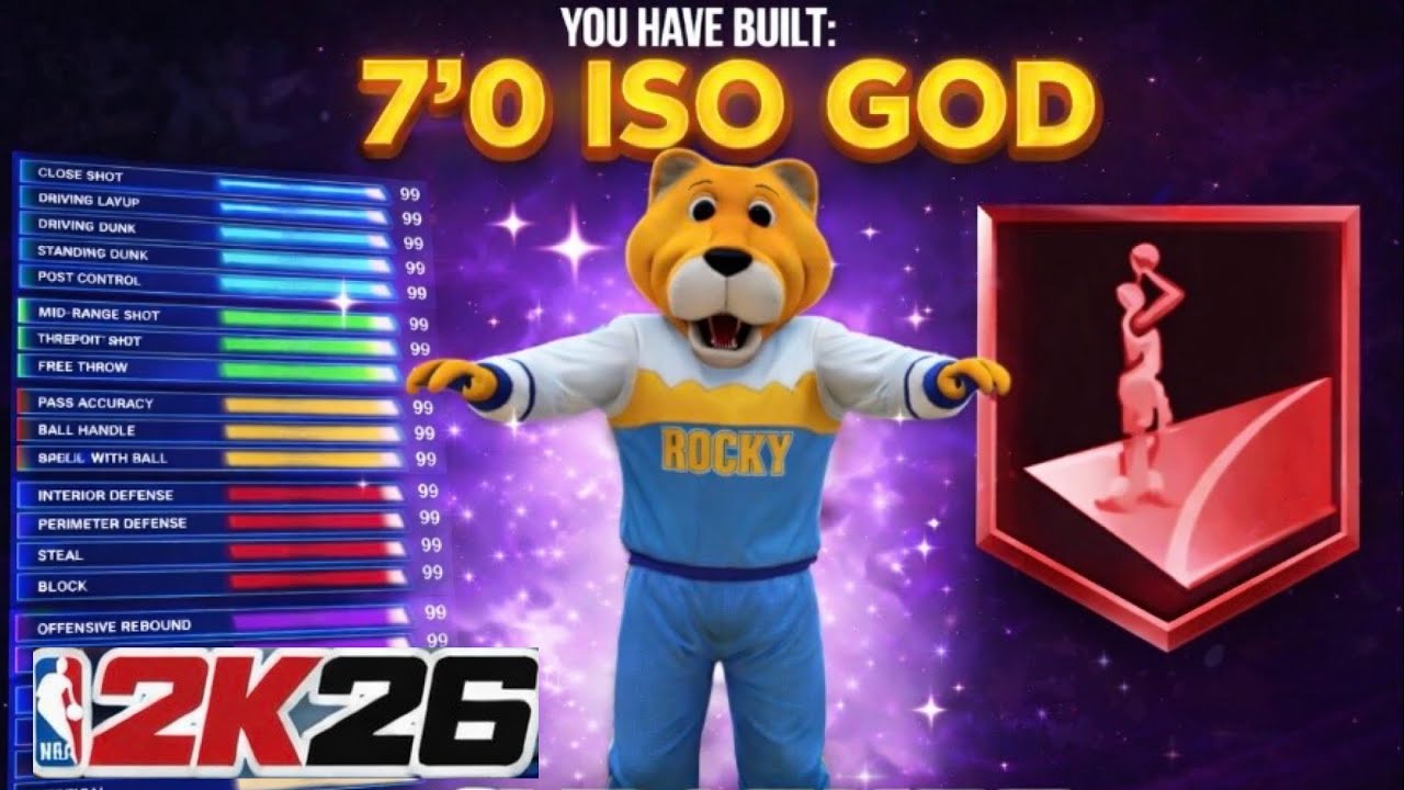 THIS 7’0 DIMING RIM RUNNING REAPER CENTER BUILD IS ELITE IN NBA 2K26! CONTACT DUNKS AND CRAZY SPEED!