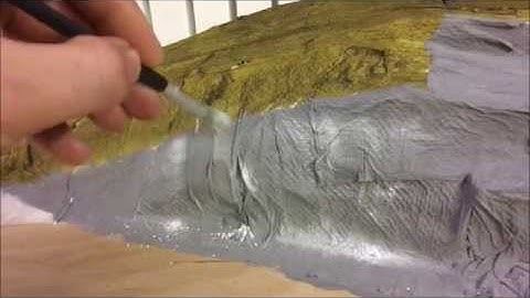 Model Railway Series # Building a hill/ quarry wall Part 2