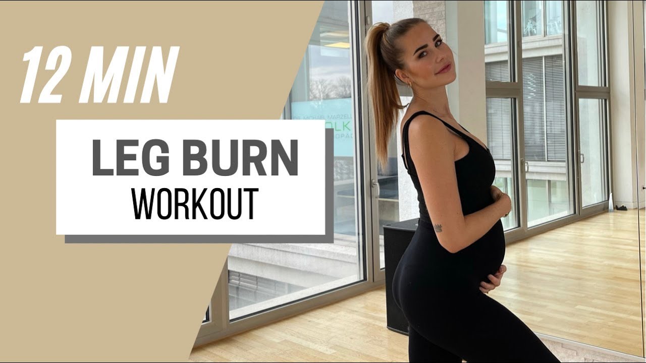 12 MIN LEG BURN I slim legs I no equipment I pregnancy I by Anahita Rehbein YouTube