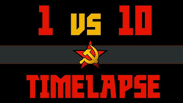 C&C Red Alert: 1 vs 10 LONGEST BATTLE [Timelapse]