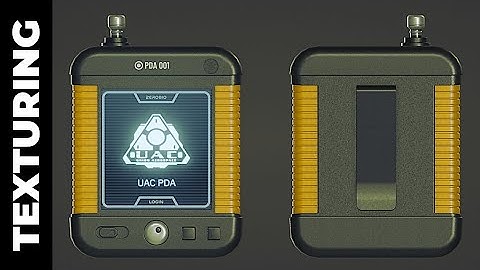 BLENDER + SUBSTANCE PAINTER: SCI-FI PDA (CASE TEXTURING)