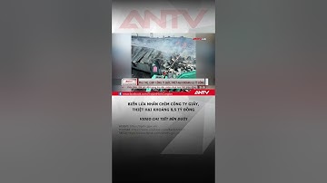 Biển lửa nhấn chìm công ty giấy, thiệt hại khoảng 8,5 tỷ đồng #antv #shorts #thoisu #chay