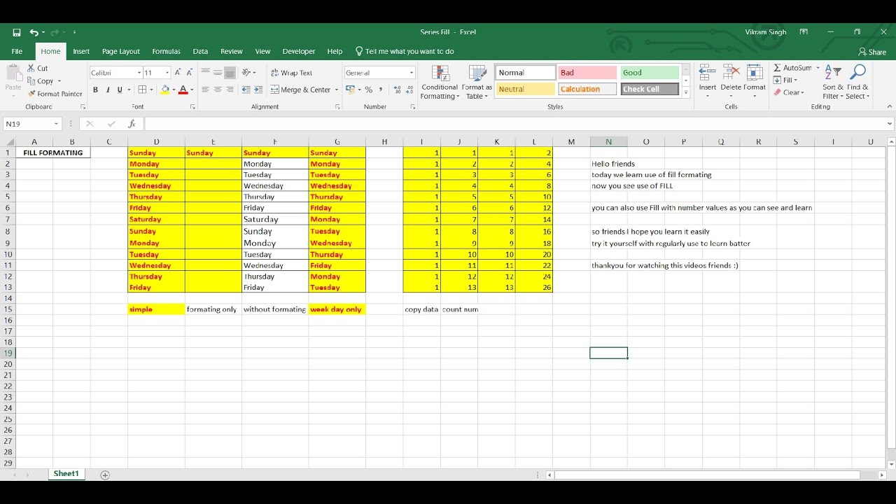 fill-series-excel-youtube