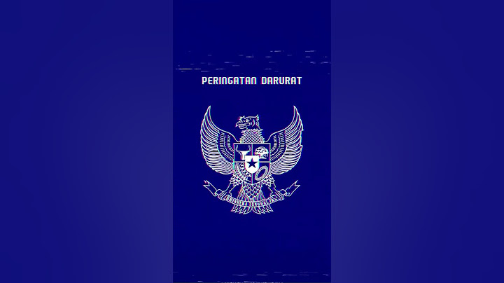 PERINGATAN DARURAT