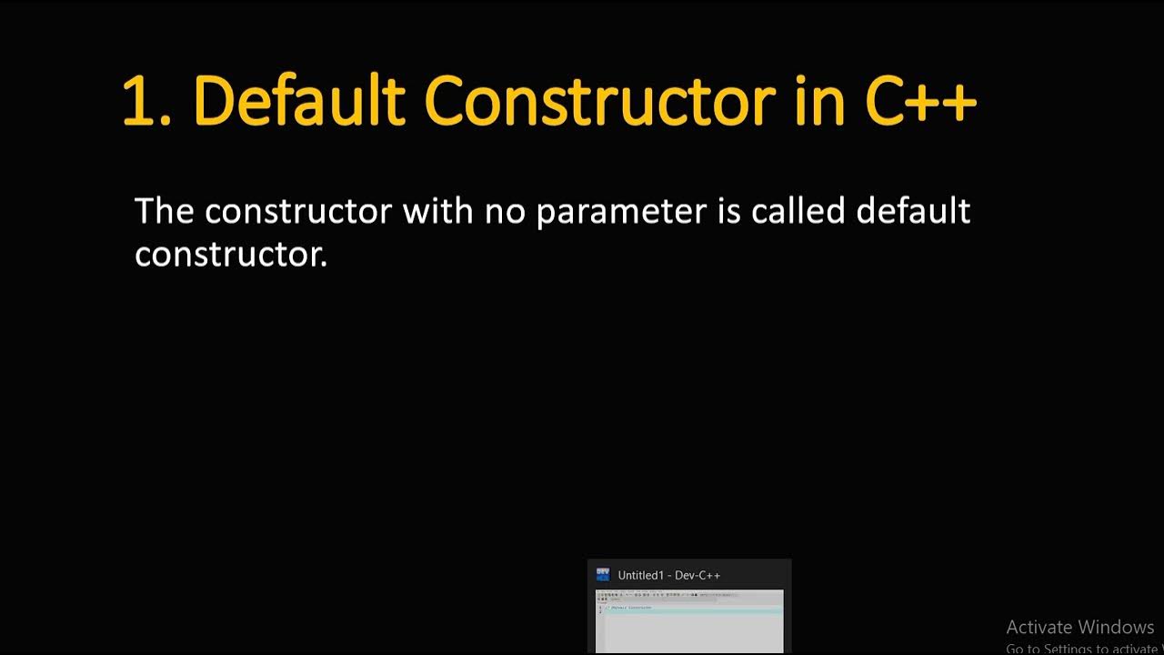 Default Constructor in C++ | C++ tutorial for beginners | {Hindi}-Part ...