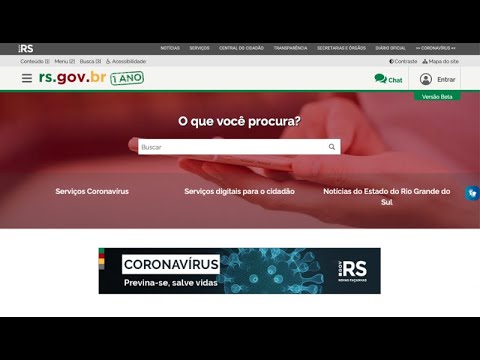 Portal do Governo Do RS Para Serviços Online Ou Digital