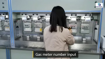Gas meter test bench