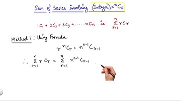 Sum of Series 1 - Int x nCr
