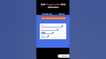 🎥Easy Progress Bar Animation  HTML & CSS