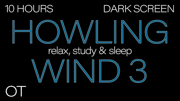 HOWLING WIND Sounds for Sleeping 3 | Relax |Study | BLACK SCREEN| Real Storm Sounds| SLEEP SOUNDS
