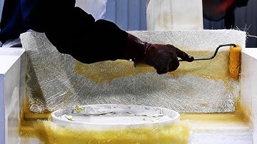 Fiber-reinforced plastic making process. FRP industry