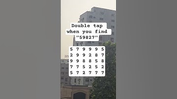 Observation Visual Test: 5 Seconds For You To Spot 59827 . Try Your Skills!  #puzzle