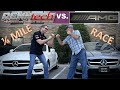 Renntech vs amg 14 mile drag race tuned cls 550 vs cls 63 amg bradenton speedway raceway