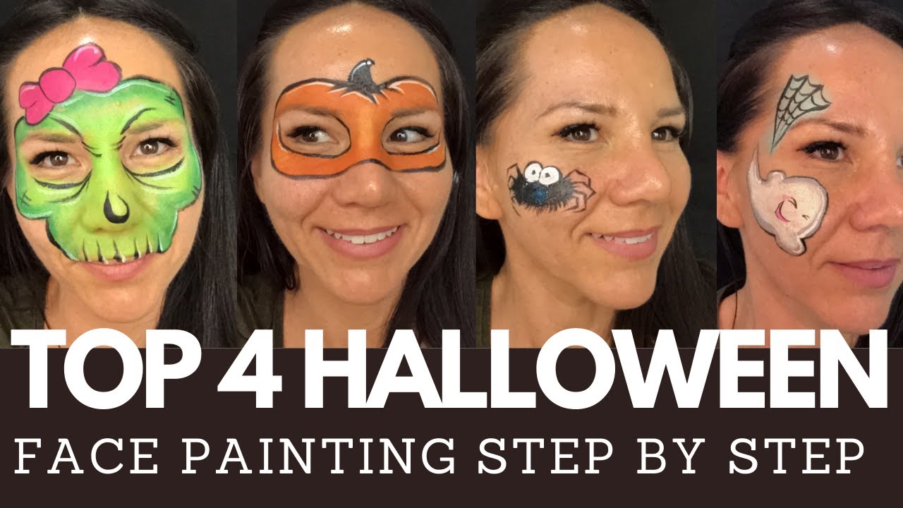 Easy Halloween face paint ideas for kids: step by step guides and videos