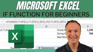 How to use the IF Function in Microsoft Excel - For Beginners