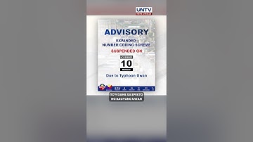 Number coding scheme sa Metro Manila, suspendido ngayong Nov. 10