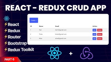Build a CRUD App with React JS And Redux Toolkit For beginners | Redux Logics Part 6
