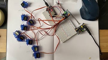 Controlling 9 servos with ESP32 and PCA9685