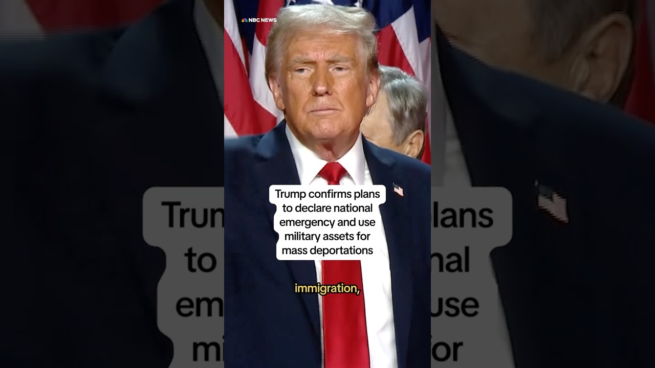 Trump confirms plans to declare national emergency and use military assets for mass deportations Trump confirms plans to declare national emergency and use military assets for mass deportations
