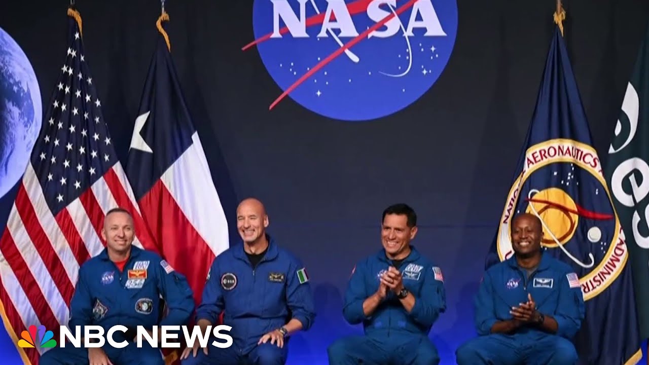NASA reveals the four astronauts who will head to space for the Artemis III mission