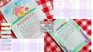 Cute & aesthetic August calendar ideas ✨