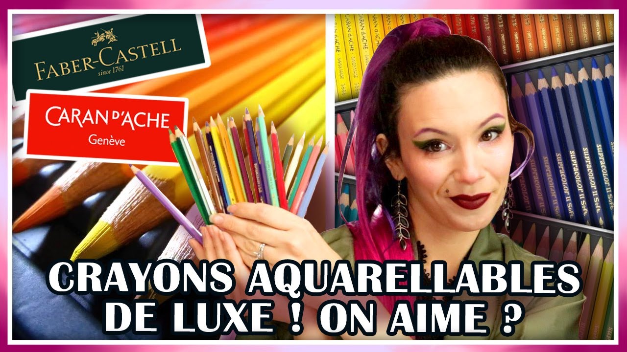 DE BON CRAYONS AQUARELLABLES ?🎨 Test Faber-Castell Albrecht Dürer et Caran d'Ache SUPRACOLOR Soft