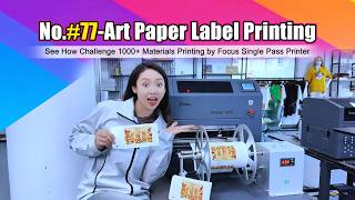 A3 Single Pass Label Sticker Printer 10 Speed Full Color Printing Precise Cut-to-Size