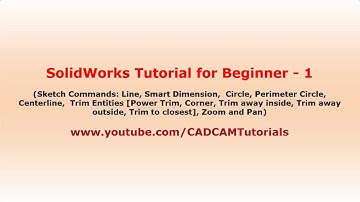 SolidWorks Tutorial for Beginners - 1 | Sketch Tools