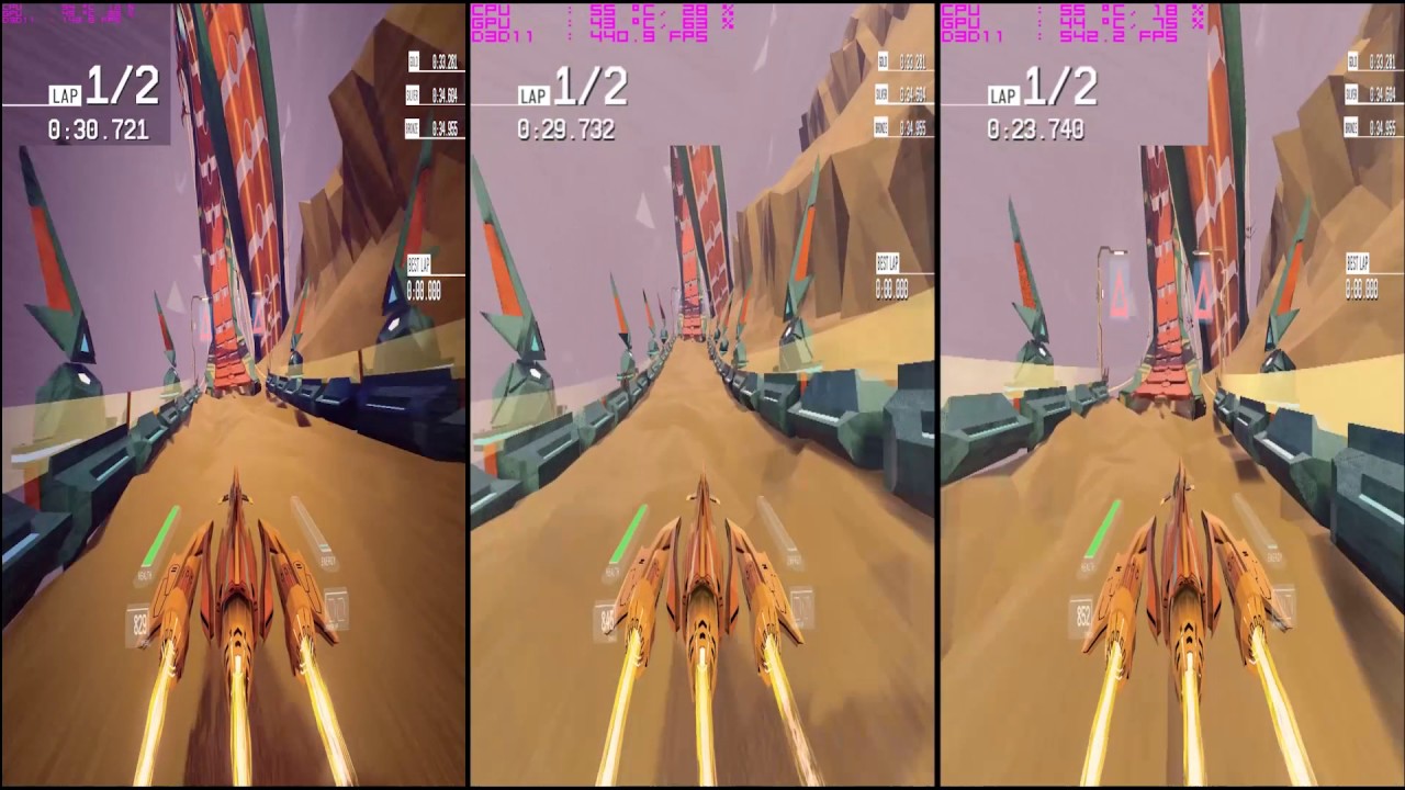 Redout - FPS & Time variant issue (Side-By-Side)