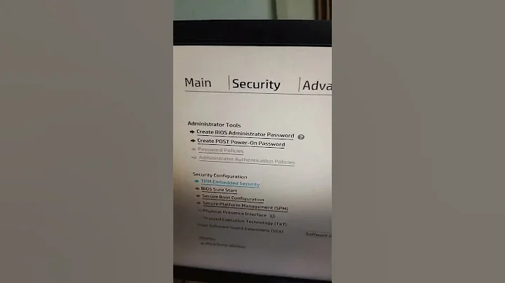 HP Desktop BIOS Version Check TPM version 2 for Win11