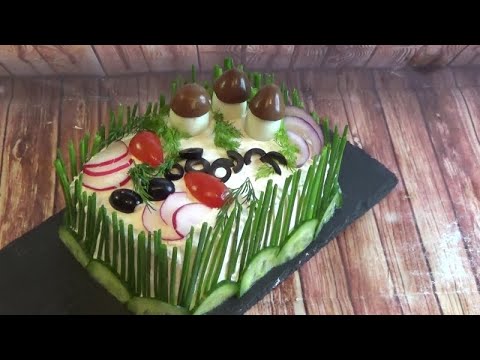 🔥Закусочный торт для НАСТОЯЩИХ МУЖЧИН!!🔥Идеальное блюдо на ПРАЗДНИЧНЫЙ стол. Сытный слоеный салат🔥🔥