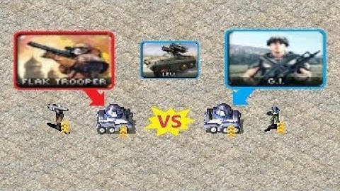 Flak Trooper IFV vs Gi IFV - Red Alert 2