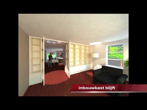 Ontwerp woonkamer met uitbouw voor woonkeuken - YouTube Ontwerp woonkamer met uitbouw voor woonkeuken - YouTube