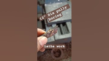 Pully boring #works #lathemachine #shorts #mechanic #mechanicalengineering