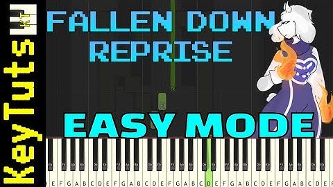 Learn to Play Fallen Down Reprise from Undertale - Easy Mode