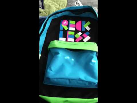 Young and reckless neon backpack