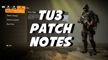 The Division 2 | TU3 Patch Notes | Title Update 3 Patch Notes | Big Changes