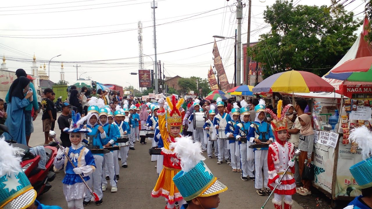 Drumband MI MIFTHUL ULUM TEGALSARI,PAWAI ANCAK SEDEKAH LAUT NELAYAN KOTA TEGAL 2025
