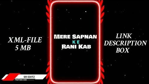 DIVINE - Mere Sapno Ki Rani x Mujhse Baat Mat Kar😈😼|| NEW Tʀᴇɴᴅing Xᴍʟ Fɪʟe || Alightmotion Xml File