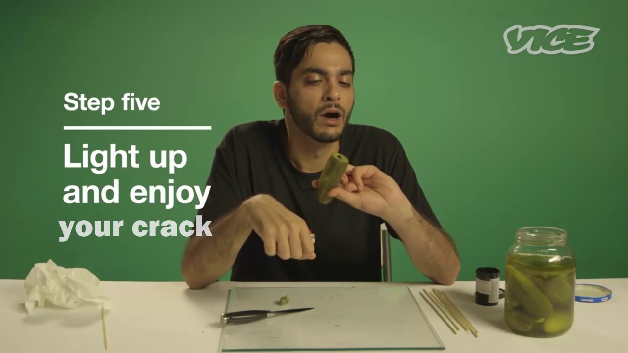 Smoking with a Pickle pipe iDubbbzTV