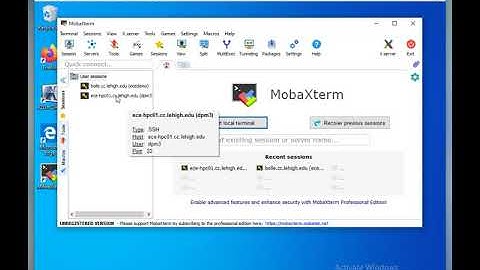 04-01-2020 Connect With MobaXterm To ECE HPC Linux Platform