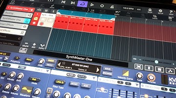 SynthMaster One & Cubasis 3 - Composing Minimal Electronic - iPad Live