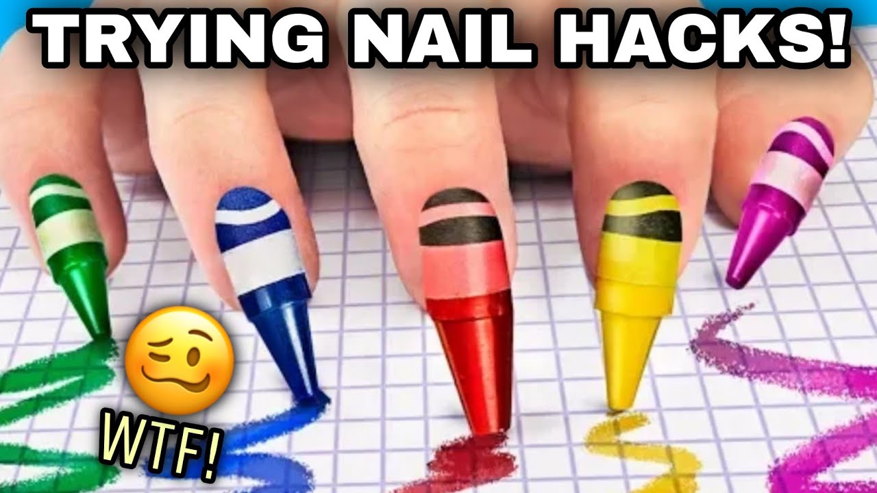 4. 10 Nail Art Designs Using Only Tape! - wide 11