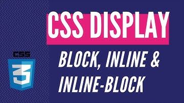 CSS: DISPLAY - Block, Inline & Inline-Block