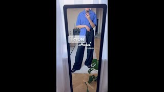 High-rise Wide-leg Trousers&Waisted Cotton Shirt with Cropped @leeonea #shorts #ootd #lattelierstore