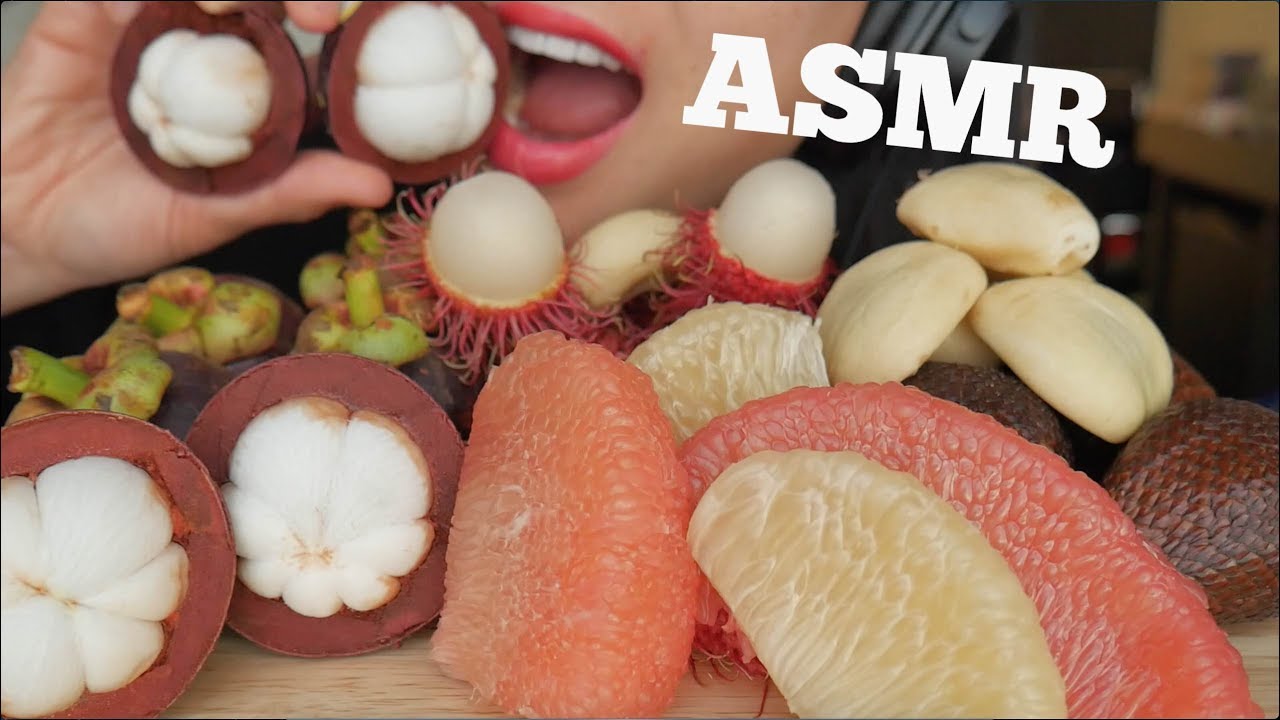 ASMR EXOTIC FRUITS (EATING SOUNDS) NO TALKING | SAS-ASMR