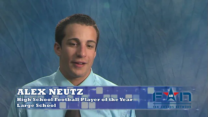 Alex Neutz Backstage at the Buffalo Fan Awards Net...