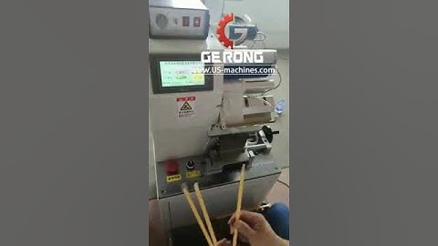 Semi automatic honey stick straw labeling machine hard sticker rod labeling machine