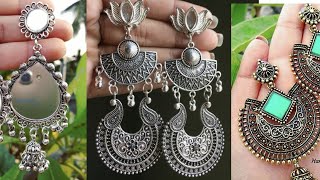 Oxidised earrings || Oxidised Jewellery || Stylish Earrings || Kaur Trends