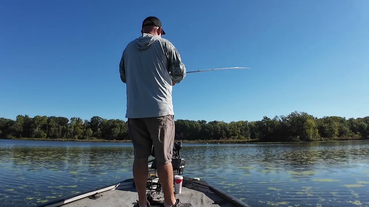 Beautiful Indian summer day Bass fishing